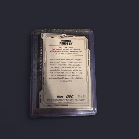 Ronda Rousey Trading Card - Picture 2 of 2